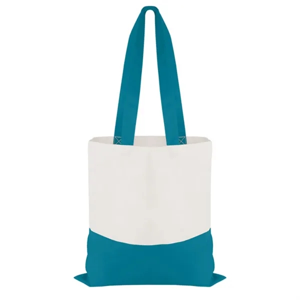 Cotton Colored Accent Flat Tote - Cotton Colored Accent Flat Tote - Image 11 of 11