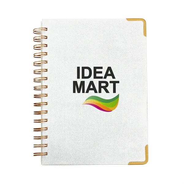 Woven Paper Hardback With Metal Accents Notebook - Woven Paper Hardback With Metal Accents Notebook - Image 7 of 7