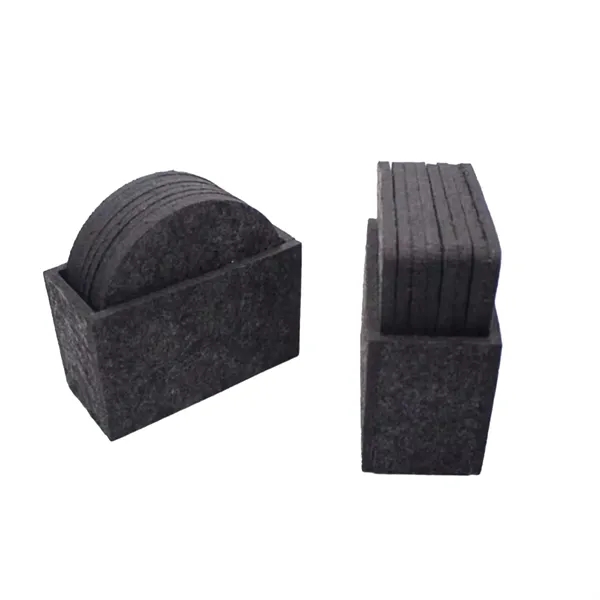 8-piece Felt Drink Coaster Set - 8-piece Felt Drink Coaster Set - Image 2 of 4