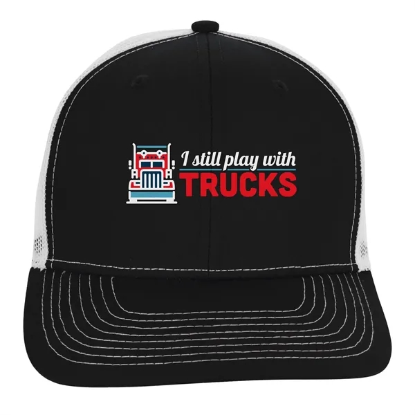 Snapback Meshback Trucker Cap - Snapback Meshback Trucker Cap - Image 12 of 18