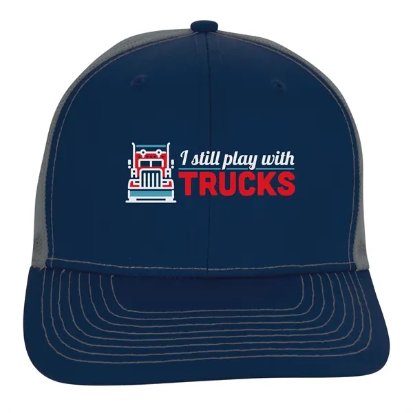 Snapback Meshback Trucker Cap - Snapback Meshback Trucker Cap - Image 13 of 18