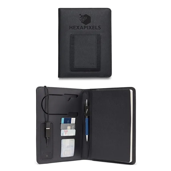 Leeman Roma 6"x8" Wireless Power Charger Refillable Journal - Leeman Roma 6"x8" Wireless Power Charger Refillable Journal - Image 1 of 7