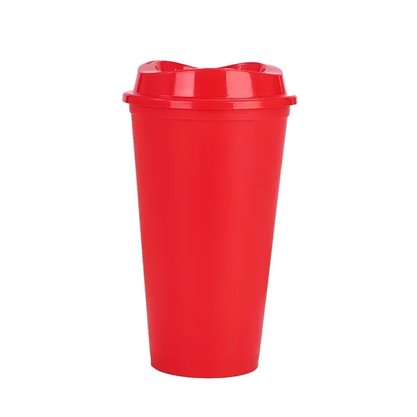 16oz Reusable Coffee Cup With A Lid - 16oz Reusable Coffee Cup With A Lid - Image 2 of 6