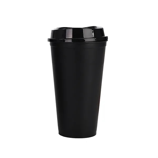 16oz Reusable Coffee Cup With A Lid - 16oz Reusable Coffee Cup With A Lid - Image 5 of 6