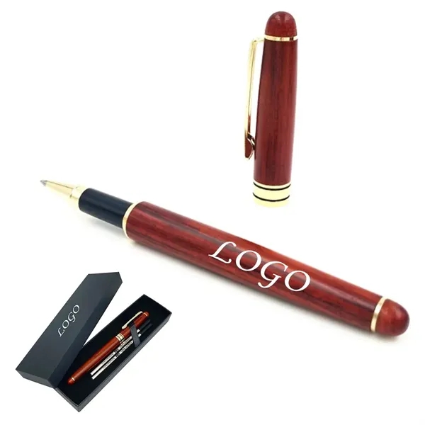 Rosewood Ballpoint Pen Writing Set - Rosewood Ballpoint Pen Writing Set - Image 0 of 2