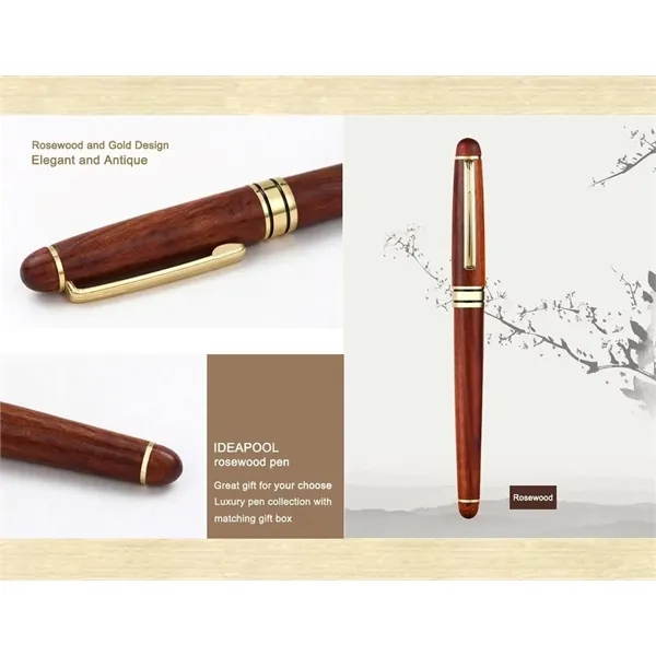 Rosewood Ballpoint Pen Writing Set - Rosewood Ballpoint Pen Writing Set - Image 1 of 2