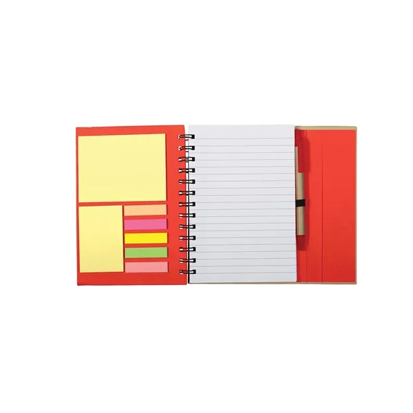 Prime Line Spiral Notebook With Sticky Notes & Pen 5.75" ... - Prime Line Spiral Notebook With Sticky Notes & Pen 5.75" ... - Image 25 of 29