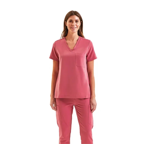 Onna By Premier Ladies' Limitless V-Neck Stretch Scrub Top - Onna By Premier Ladies' Limitless V-Neck Stretch Scrub Top - Image 4 of 18