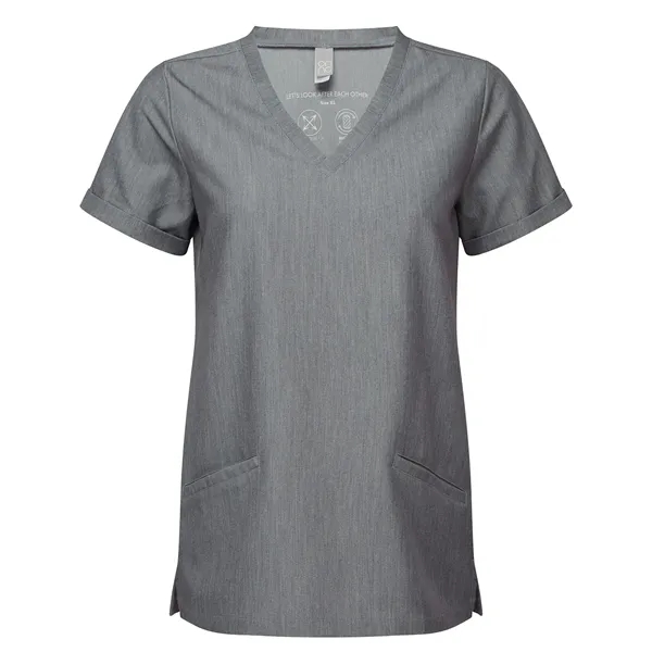 Onna By Premier Ladies' Invincible V-Neck Stretch Scrub Top - Onna By Premier Ladies' Invincible V-Neck Stretch Scrub Top - Image 3 of 18