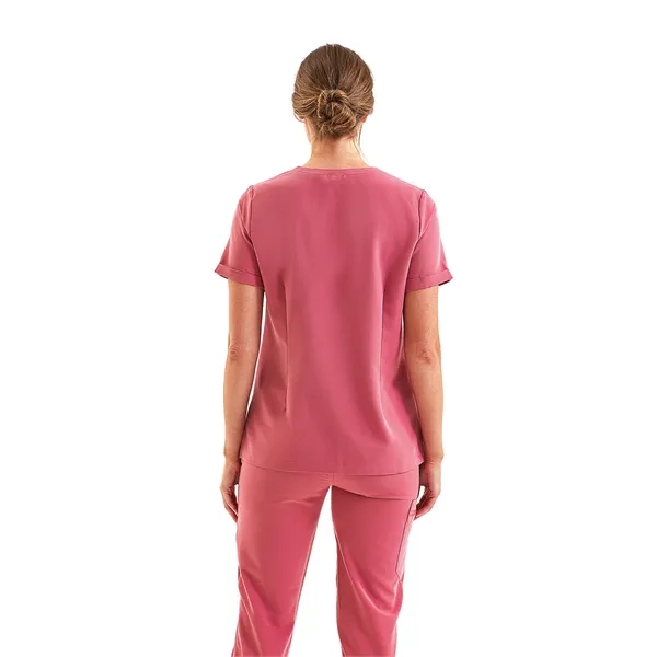 Onna By Premier Ladies' Invincible V-Neck Stretch Scrub Top - Onna By Premier Ladies' Invincible V-Neck Stretch Scrub Top - Image 5 of 18