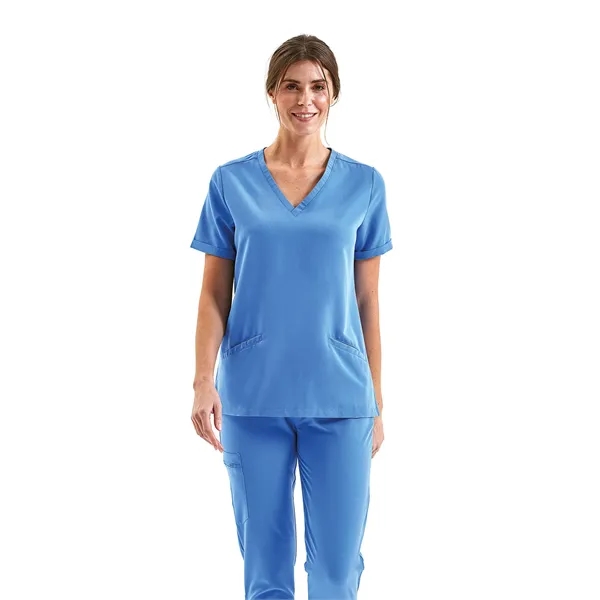 Onna By Premier Ladies' Invincible V-Neck Stretch Scrub Top - Onna By Premier Ladies' Invincible V-Neck Stretch Scrub Top - Image 7 of 18