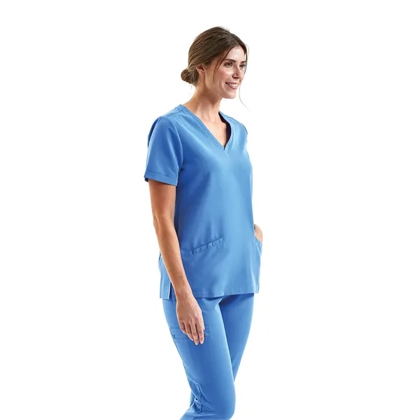 Onna By Premier Ladies' Invincible V-Neck Stretch Scrub Top - Onna By Premier Ladies' Invincible V-Neck Stretch Scrub Top - Image 8 of 18