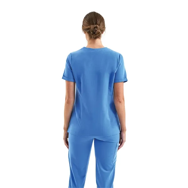 Onna By Premier Ladies' Invincible V-Neck Stretch Scrub Top - Onna By Premier Ladies' Invincible V-Neck Stretch Scrub Top - Image 9 of 18