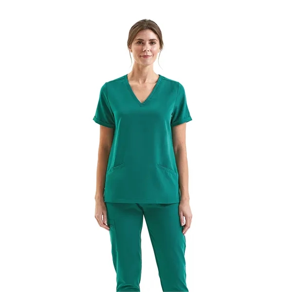 Onna By Premier Ladies' Invincible V-Neck Stretch Scrub Top - Onna By Premier Ladies' Invincible V-Neck Stretch Scrub Top - Image 10 of 18