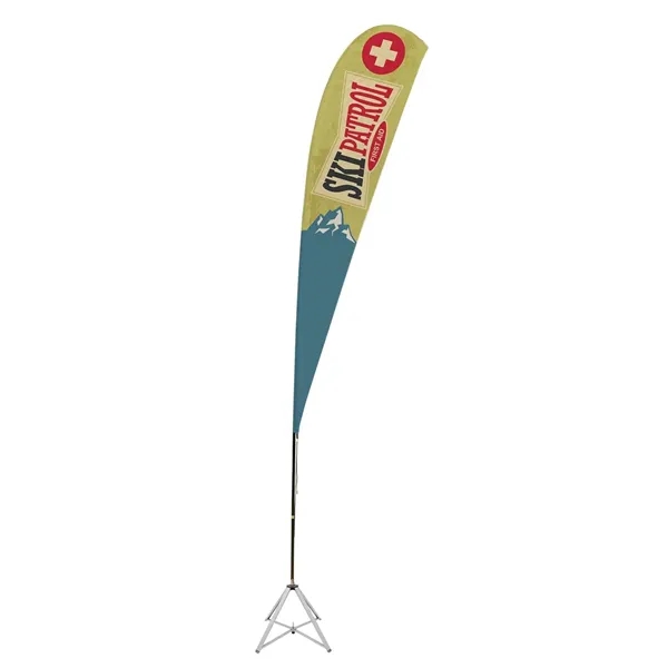 Custom Ascent Teardrop Sail Sign Flag Kit Single-Sided