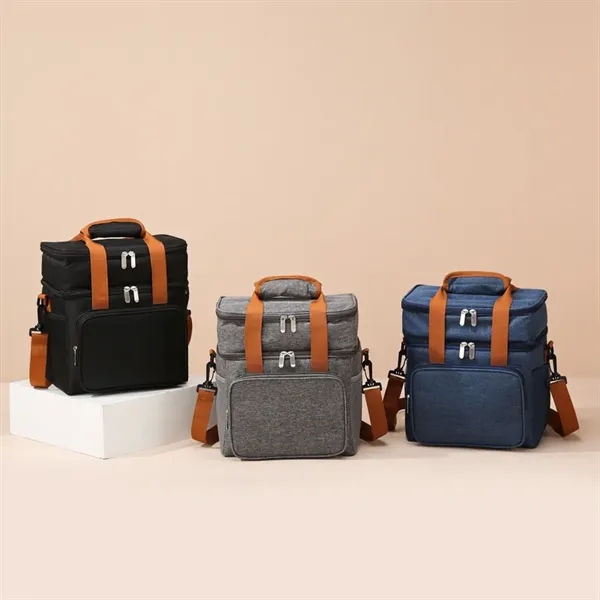 Expandable Large Insulated Cooler Bag with Shoulder Strap - Expandable Large Insulated Cooler Bag with Shoulder Strap - Image 5 of 6