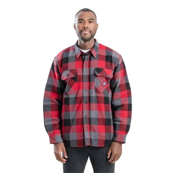 Berne Men's Tall Timber Flannel Shirt Jacket - Berne Men's Tall Timber Flannel Shirt Jacket - Image 3 of 8