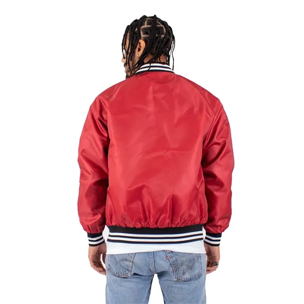 Shaka Wear Men's Varsity Bomber Jacket - Shaka Wear Men's Varsity Bomber Jacket - Image 4 of 11