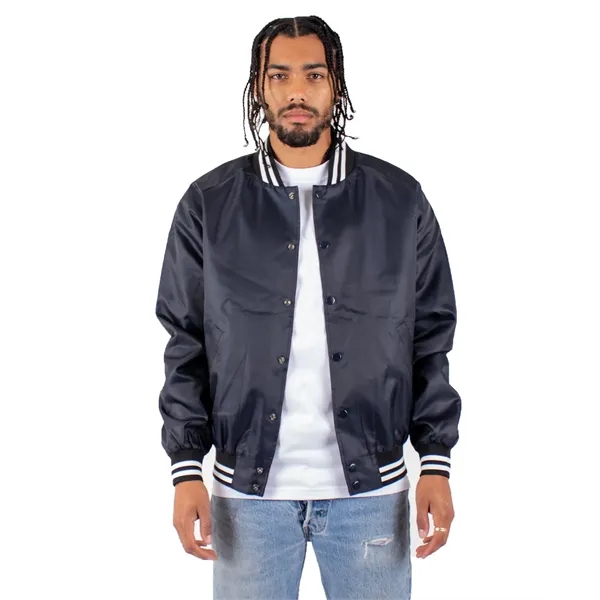 Shaka Wear Men's Varsity Bomber Jacket - Shaka Wear Men's Varsity Bomber Jacket - Image 6 of 11