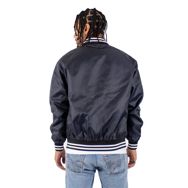 Shaka Wear Men's Varsity Bomber Jacket - Shaka Wear Men's Varsity Bomber Jacket - Image 9 of 11