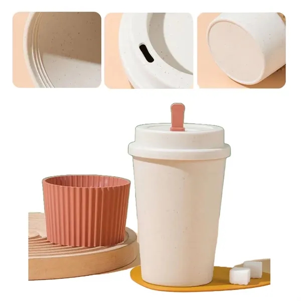 Simple Wheat Straw Portable Mug 50 MOQ - Simple Wheat Straw Portable Mug 50 MOQ - Image 2 of 10