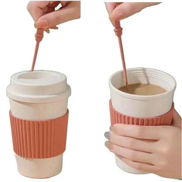 Simple Wheat Straw Portable Mug 50 MOQ - Simple Wheat Straw Portable Mug 50 MOQ - Image 3 of 10