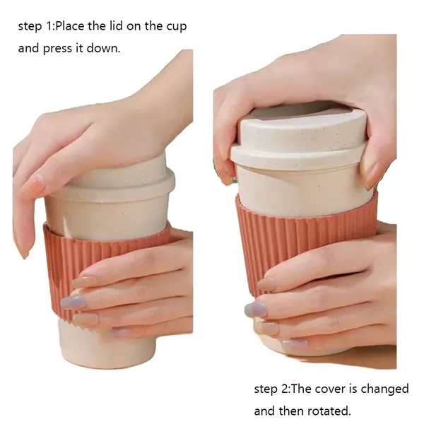 Simple Wheat Straw Portable Mug 50 MOQ - Simple Wheat Straw Portable Mug 50 MOQ - Image 4 of 10