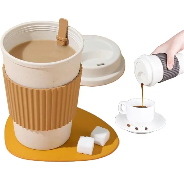 Simple Wheat Straw Portable Mug 50 MOQ - Simple Wheat Straw Portable Mug 50 MOQ - Image 6 of 10