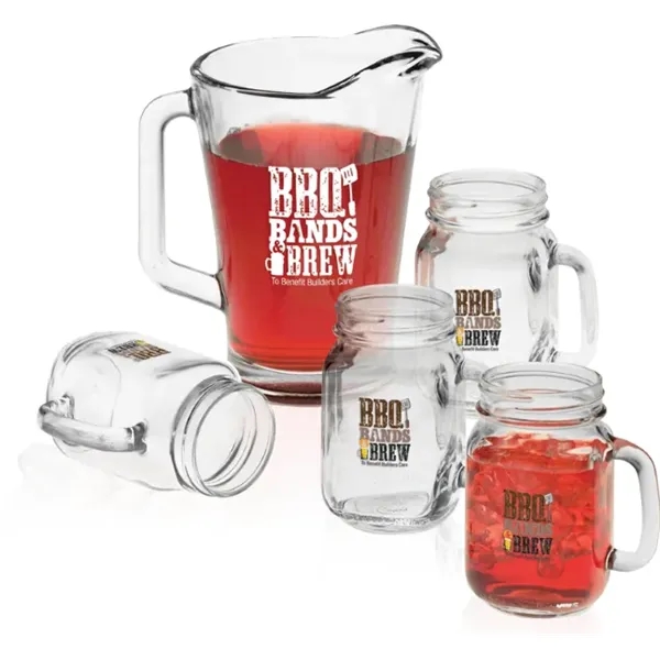 Pitcher and Handled Jar Glass Set - Pitcher and Handled Jar Glass Set - Image 1 of 1