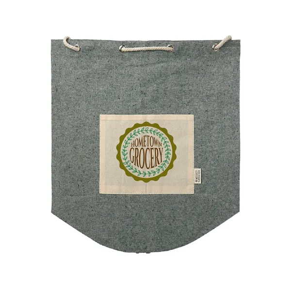 Eco-Friendly Recycled Cotton Drawstring Backpack Full Color - Eco-Friendly Recycled Cotton Drawstring Backpack Full Color - Image 0 of 7