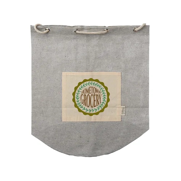 Eco-Friendly Recycled Cotton Drawstring Backpack Full Color - Eco-Friendly Recycled Cotton Drawstring Backpack Full Color - Image 7 of 7