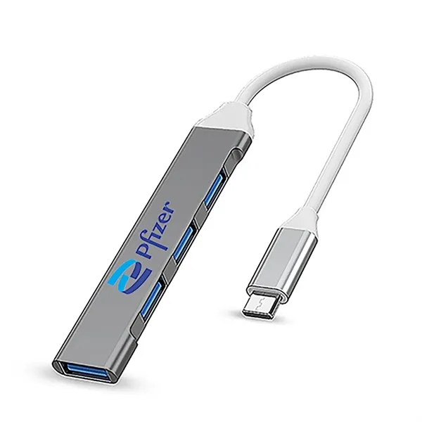 Aluminum USB Type-C 3-in-1 Hub - Aluminum USB Type-C 3-in-1 Hub - Image 0 of 2