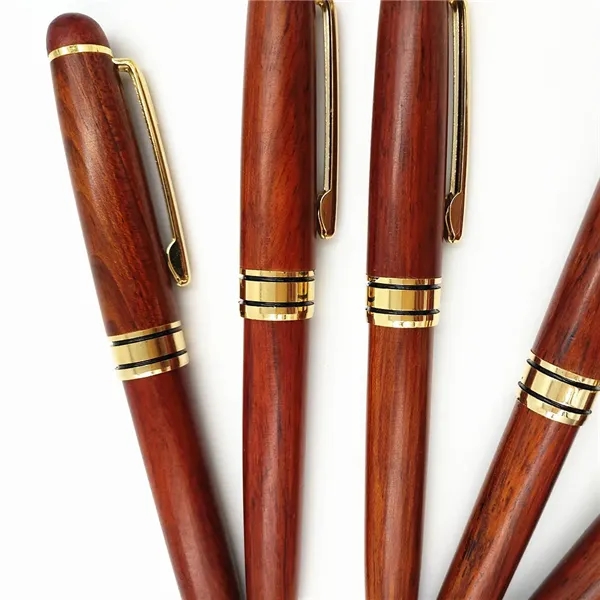 Natural Wood Ballpoint Pen Case Set - Natural Wood Ballpoint Pen Case Set - Image 1 of 4