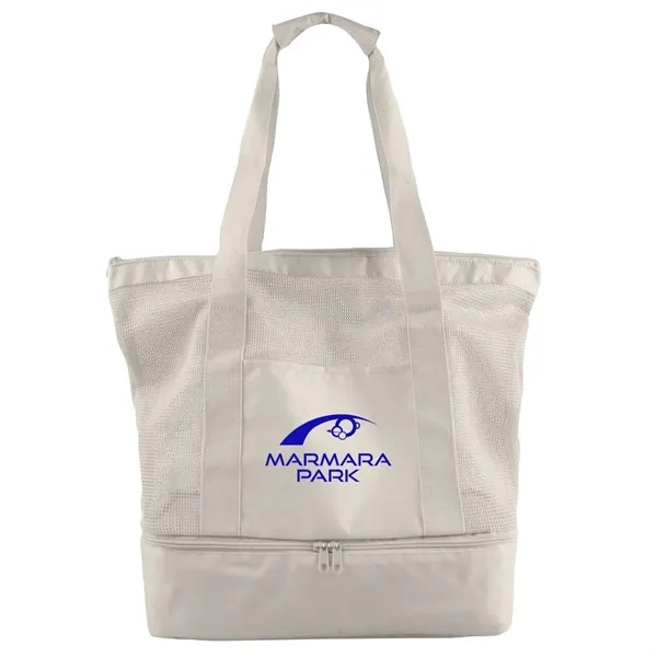 RPET Mesh Beach Cooler Tote - RPET Mesh Beach Cooler Tote - Image 5 of 6