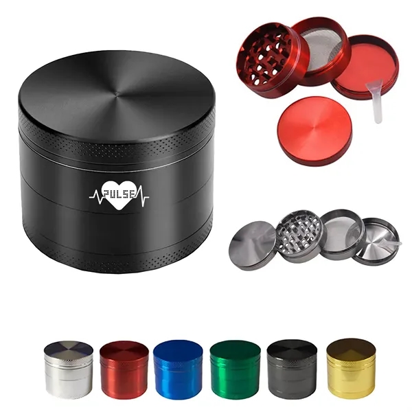 Classic Metallic Tobacco Leaf Herb Crusher - Classic Metallic Tobacco Leaf Herb Crusher - Image 0 of 2