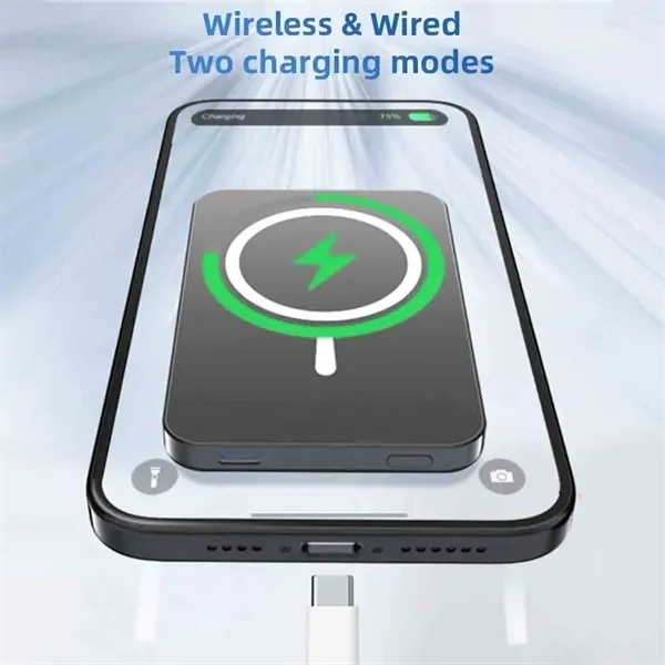 Portable 10000mAh Magnetic Power Bank - Portable 10000mAh Magnetic Power Bank - Image 2 of 3