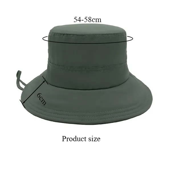 Foldable Breathable Custom Logo Bucket Hat - Foldable Breathable Custom Logo Bucket Hat - Image 2 of 10