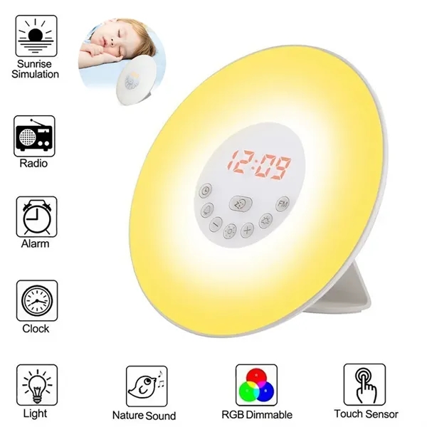 Wake Up Light Alarm Clock with Sunrise Simulation - Wake Up Light Alarm Clock with Sunrise Simulation - Image 0 of 7