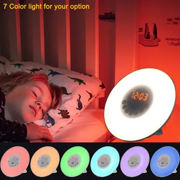Wake Up Light Alarm Clock with Sunrise Simulation - Wake Up Light Alarm Clock with Sunrise Simulation - Image 3 of 7