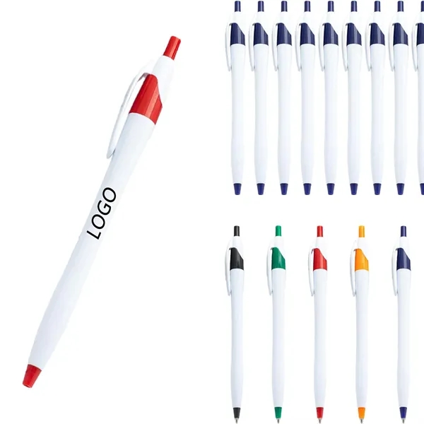 Plastic Ballpoint Pen - Black Ink - Plastic Ballpoint Pen - Black Ink - Image 1 of 2