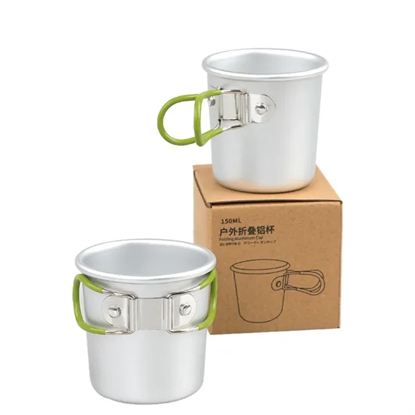 5 oz Folding Aluminum Coffee Cup - 5 oz Folding Aluminum Coffee Cup - Image 2 of 2