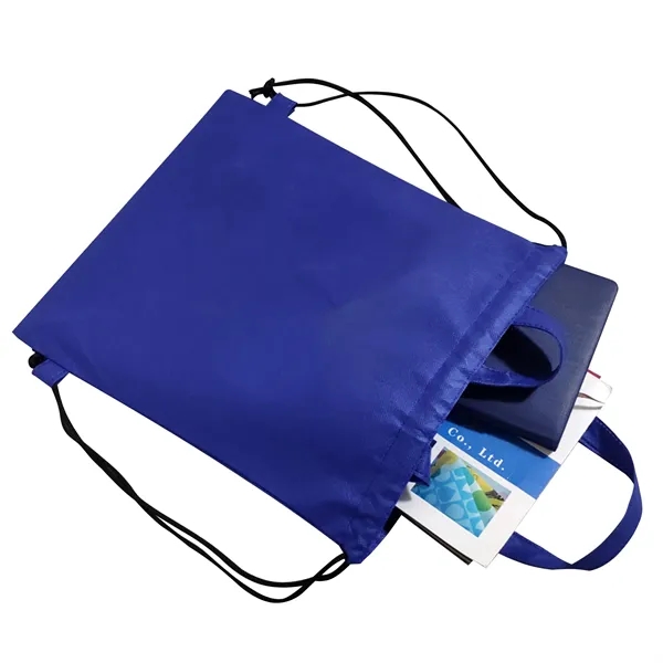 Non woven Backpack Drawstring Tote Bag - Non woven Backpack Drawstring Tote Bag - Image 1 of 6