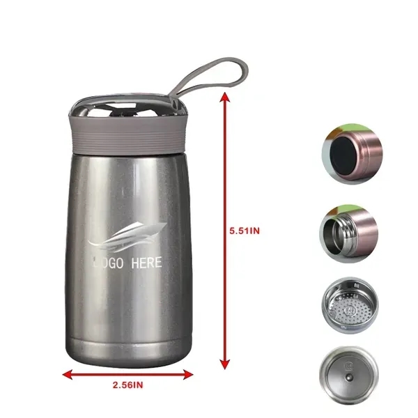 Stainless Swirl 9oz Insulated Twist-Cap Bottle - Stainless Swirl 9oz Insulated Twist-Cap Bottle - Image 0 of 1