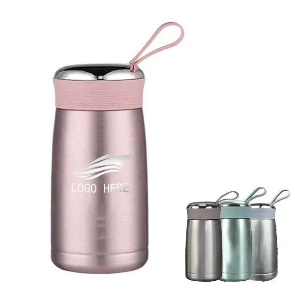 Stainless Swirl 9oz Insulated Twist-Cap Bottle - Stainless Swirl 9oz Insulated Twist-Cap Bottle - Image 1 of 1