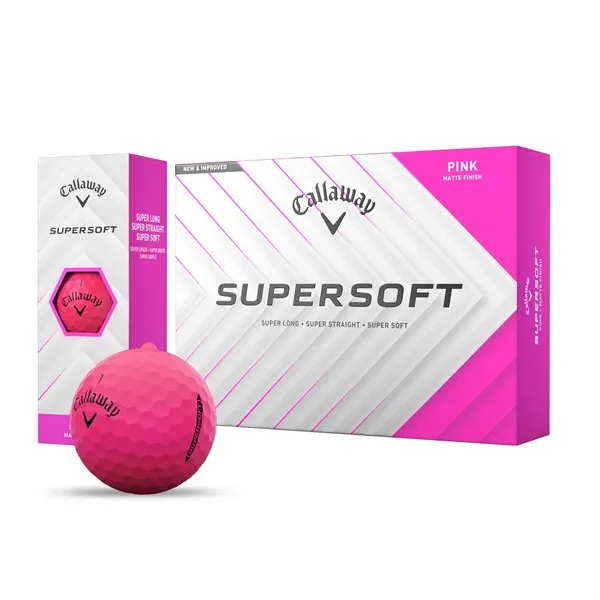 Callaway Supersoft Pink Golf Balls - Callaway Supersoft Pink Golf Balls - Image 0 of 4