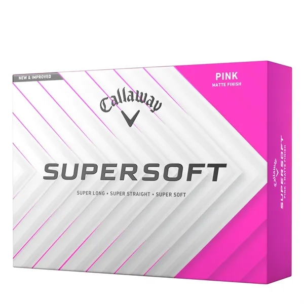 Callaway Supersoft Pink Golf Balls - Callaway Supersoft Pink Golf Balls - Image 1 of 4