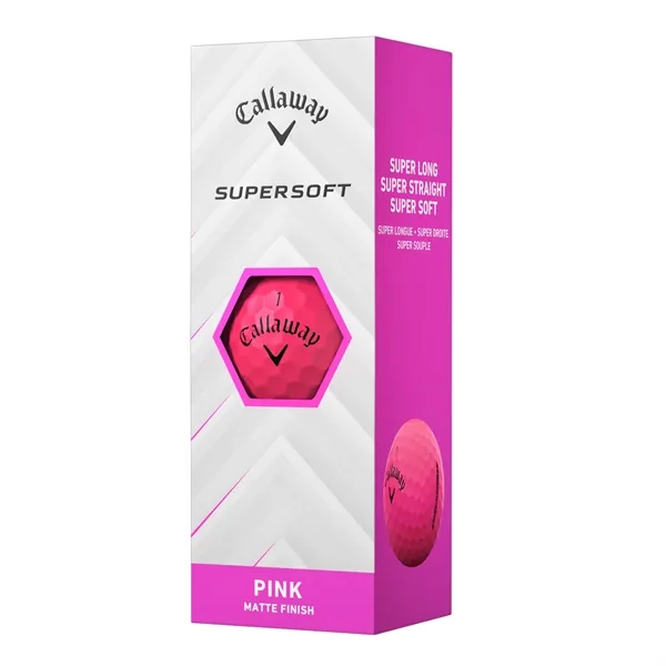 Callaway Supersoft Pink Golf Balls - Callaway Supersoft Pink Golf Balls - Image 2 of 4