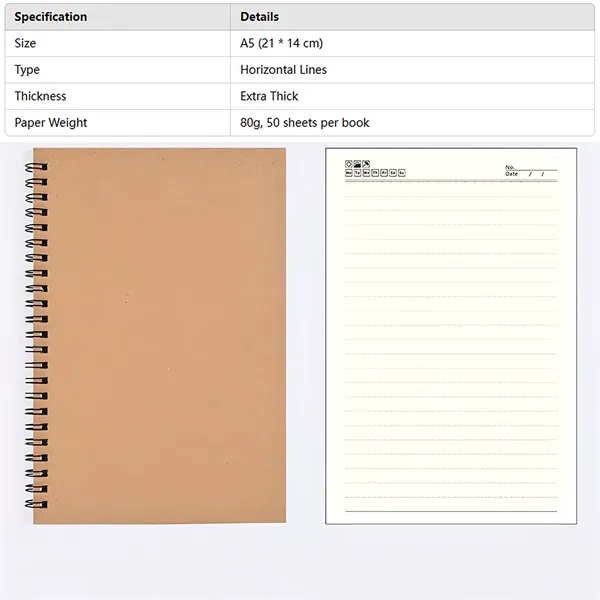 Classic Sustainable Spiral Notebooks - Classic Sustainable Spiral Notebooks - Image 3 of 6