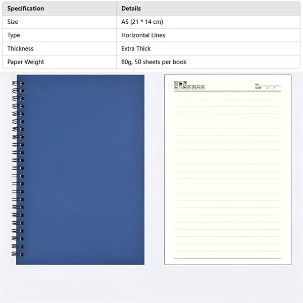 Classic Sustainable Spiral Notebooks - Classic Sustainable Spiral Notebooks - Image 4 of 6