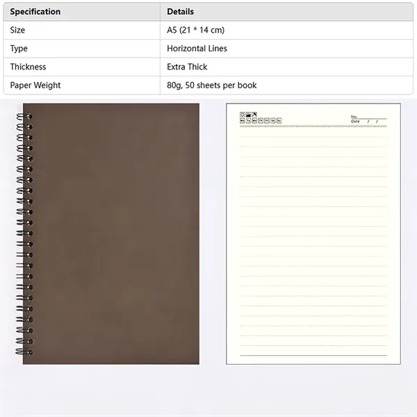 Classic Sustainable Spiral Notebooks - Classic Sustainable Spiral Notebooks - Image 6 of 6